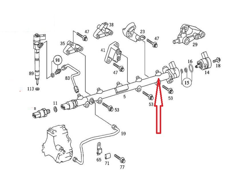 Nissan Patrol ZD30 / Navara - CRD Genuine BOSCH Fuel Rail - 0 445 214 112