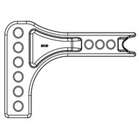 Hayman Reese Adj Ball Mount Shank 100mm-Lower. 50028