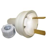 Clipsal 492/32 Fixed Polarity Plug Clear. CLI492/32TR