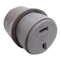 Clipsal 438/32 Fixed Polarity Cord Socket Grey. CLI438/32GY