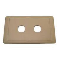 CMS Switch Plate Double Beige. JSW2BG