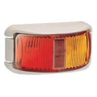 L.E.D Side Marker Lamp Red/Amber White Base. 91602W