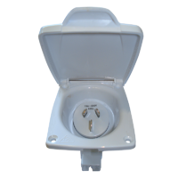 Power Inlet Socket 15A In White .IL15