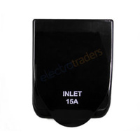 Power Inlet Socket 15A In Black .IL15/ B