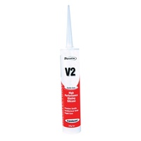 V2 Silicone Sealant Acetic Cure 300gm Tube Clear. 30840199 (Old 309450)