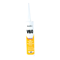 V60 Clear Silicone Sealant Non-Acetic 300gm Tube. 309470 / 30804561