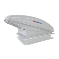 Maxxfan Deluxe with Rain Dome,T/Stat and Manual Lift.356mm x 356mm.00-05100KIA