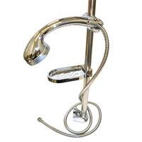 Coast Chrome Shower Rail W/Hose, Rose & Soap Dish. SRLG04