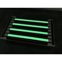 Illuminating extra large platform portable folding step