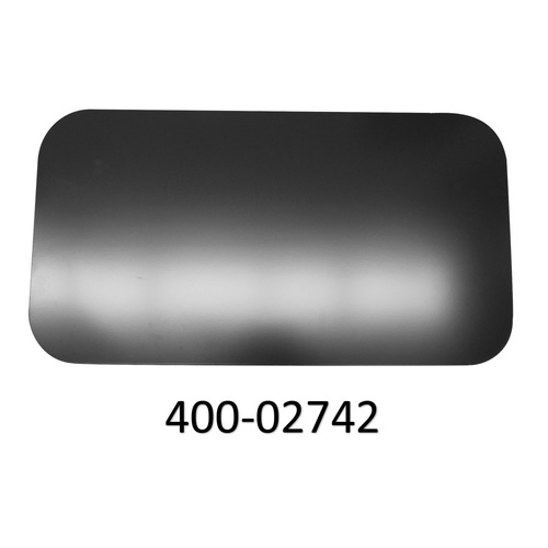 Picnic Table Backing Plate 800x450mm C/W 3M Tape Black.
