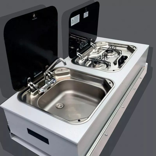 Kitchen Pro Sliding Combo Unit - P/Coated & Smev Equipped. D34005