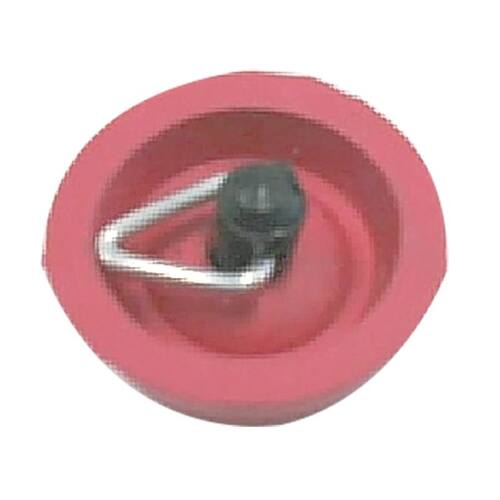 Red Rubber Sink Plug 25mm W/Pull Shackle. 496256