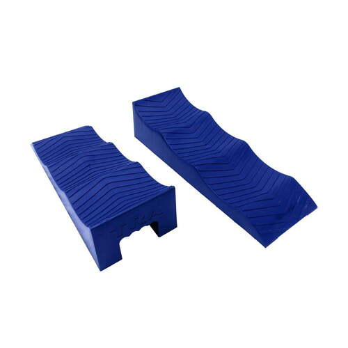 BLUE 3 stage caravan rv levelling ramps (pair) with carry bag