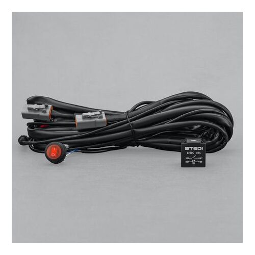 Stedi Driving Light Wiring Harness 60A Dual Connector Plug and Play